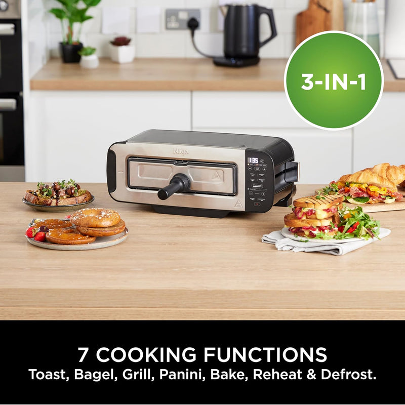 Foodi 3-In-1 Toaster Grill and Panini Press Stone