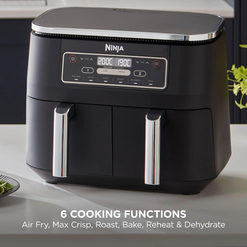 Foodi 6-In-1 Dual Zone 7.6L Air Fryer 2 Drawers