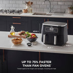 Foodi 6-In-1 Dual Zone 7.6L Air Fryer 2 Drawers