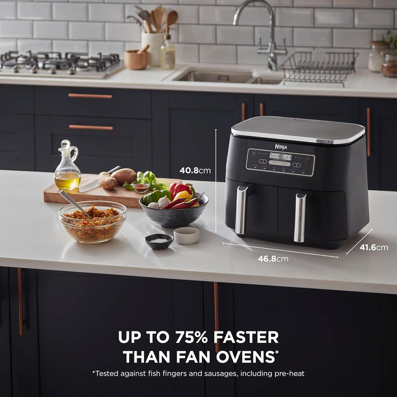 Foodi 6-In-1 Dual Zone 7.6L Air Fryer 2 Drawers