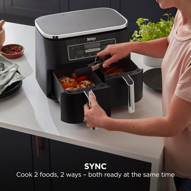 Foodi 6-In-1 Dual Zone 7.6L Air Fryer 2 Drawers