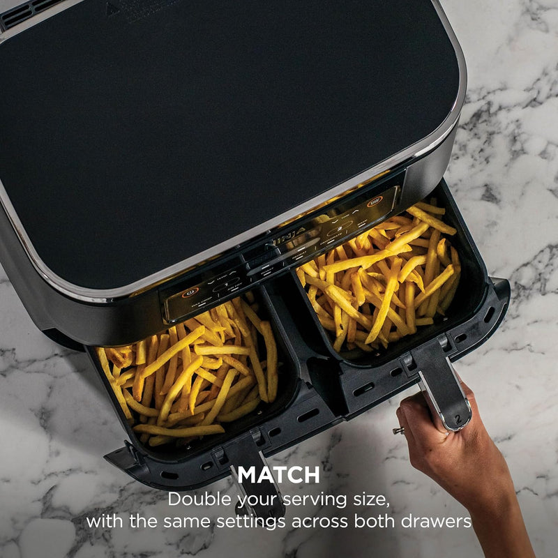 Foodi 6-In-1 Dual Zone 7.6L Air Fryer 2 Drawers
