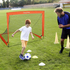 Football Goal with Carry Bag Footballs Net (Set of 2)