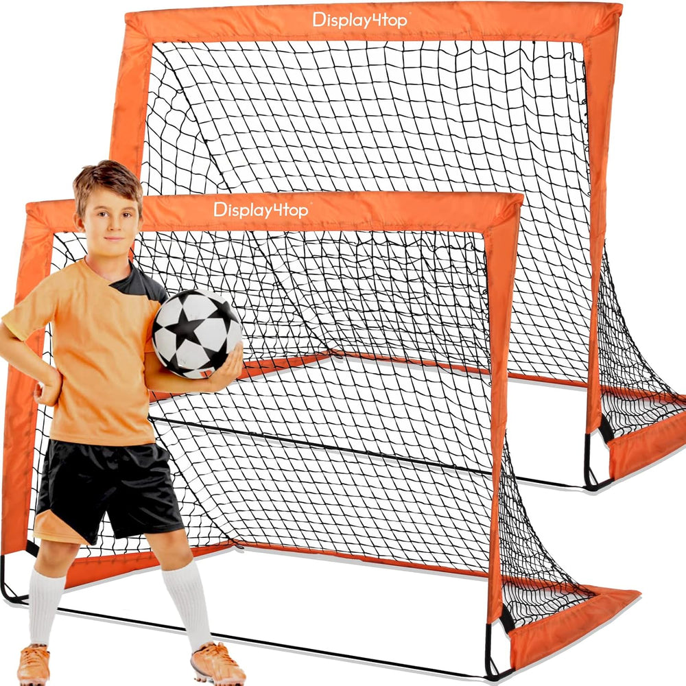 Football Goal with Carry Bag Footballs Net (Set of 2)
