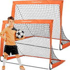 Football Goal with Carry Bag Footballs Net (Set of 2)