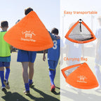 Football Goal with Carry Bag Footballs Net (Set of 2)