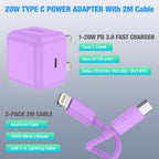 For Iphone Charger Fast Charge Pd 20W Apple (2Pack)