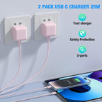 For Iphone Charger Fast Charge Pd 20W Apple (2Pack)