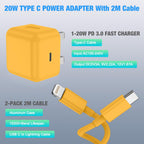 For Iphone Charger Fast Charge Pd 20W Apple (2Pack)