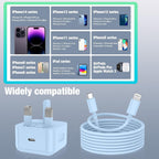 For Iphone Charger Fast Charge Pd 20W Apple (2Pack)