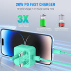 For Iphone Charger Fast Charge Pd 20W Apple (2Pack)