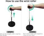Forearm Wrist Roller Blaster Exercise Trainer Weight-Bearing