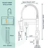 Forious LED Kitchen Tap Mixer Taps with Two