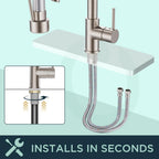 Forious LED Kitchen Tap Mixer Taps with Two