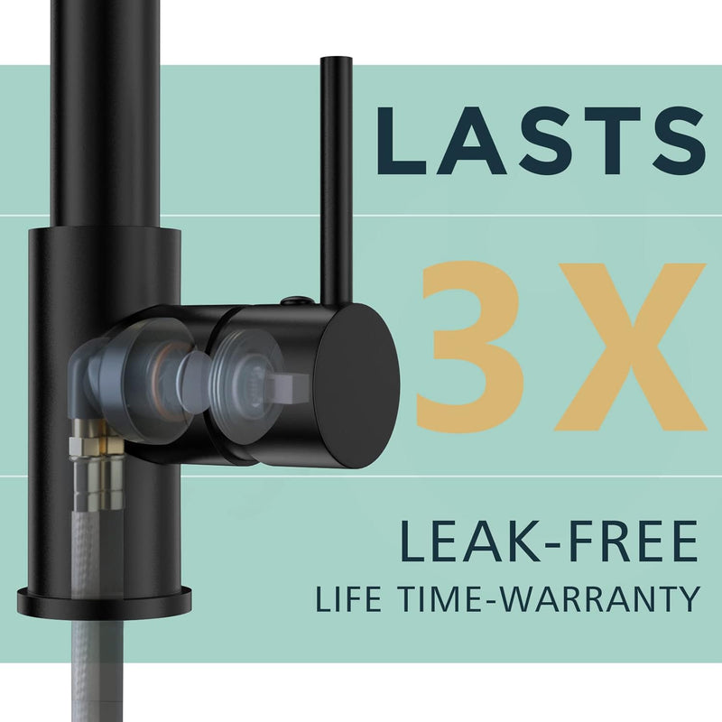 LED Kitchen Tap Mixer Taps with Two Spouts