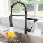 Forious LED Kitchen Tap Mixer Taps with Two