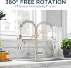 Forious LED Kitchen Tap Mixer Taps with Two