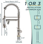 Forious LED Kitchen Tap Mixer Taps with Two