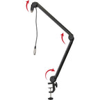Frameworks Deluxe Desk-Mounted Broadcast Microphone Boom Stand