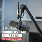 Frameworks Deluxe Desk-Mounted Broadcast Microphone Boom Stand