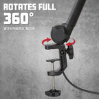 Frameworks Deluxe Desk-Mounted Broadcast Microphone Boom Stand