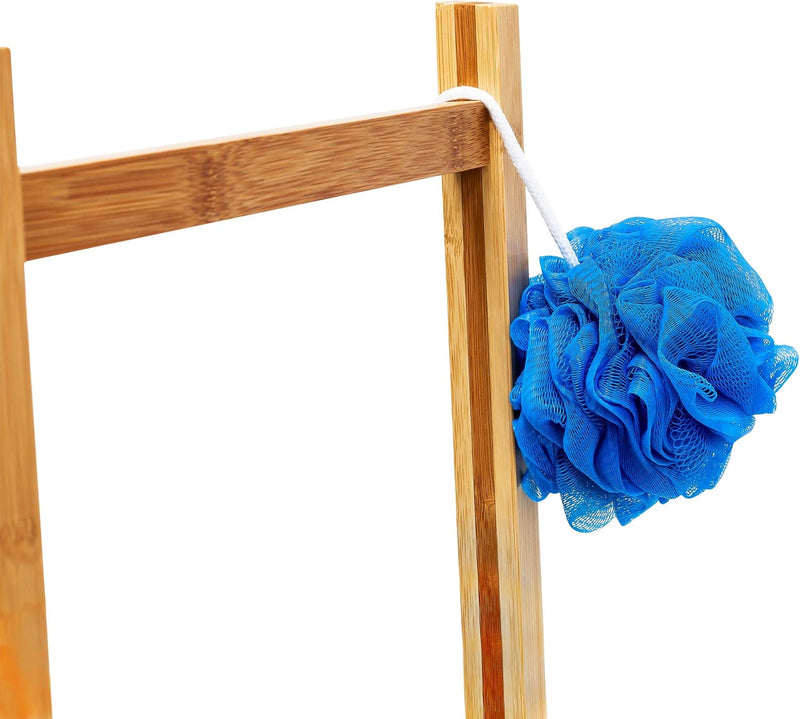 Free-Standing Bamboo Towel Holder