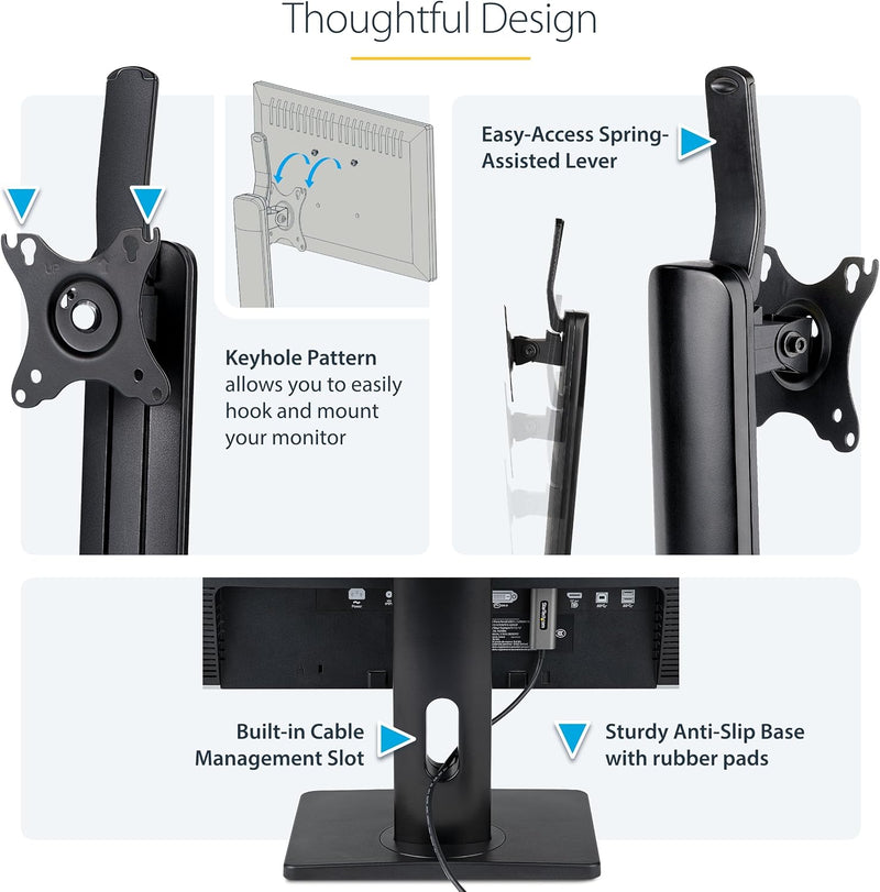 Free Standing Single Monitor Mount Up to 32in