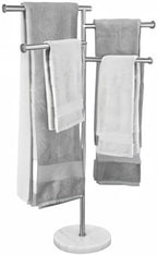 Free Standing Towel Holder Rail with Swivel Arms