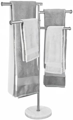 Free Standing Towel Holder Rail with Swivel Arms