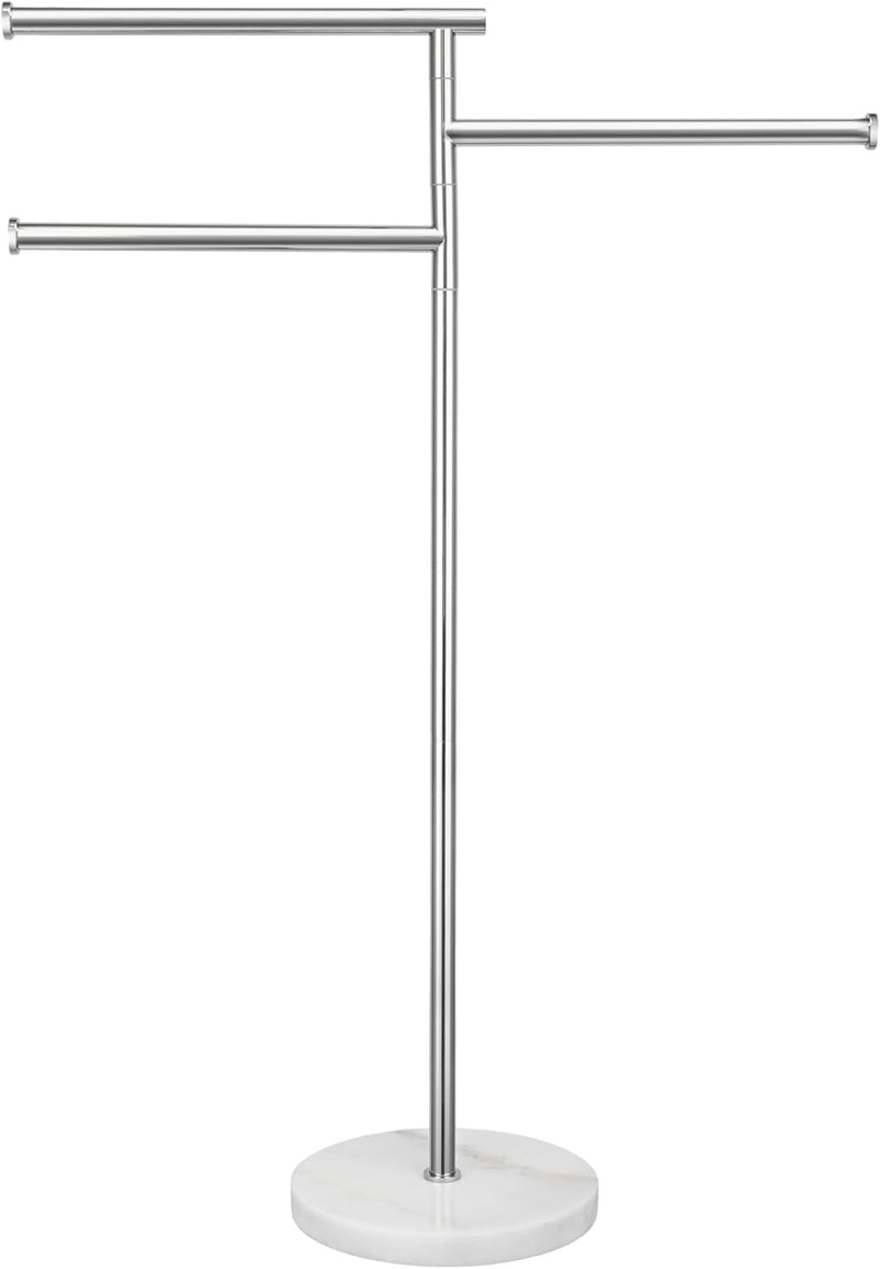 Free Standing Towel Holder Rail with Swivel Arms