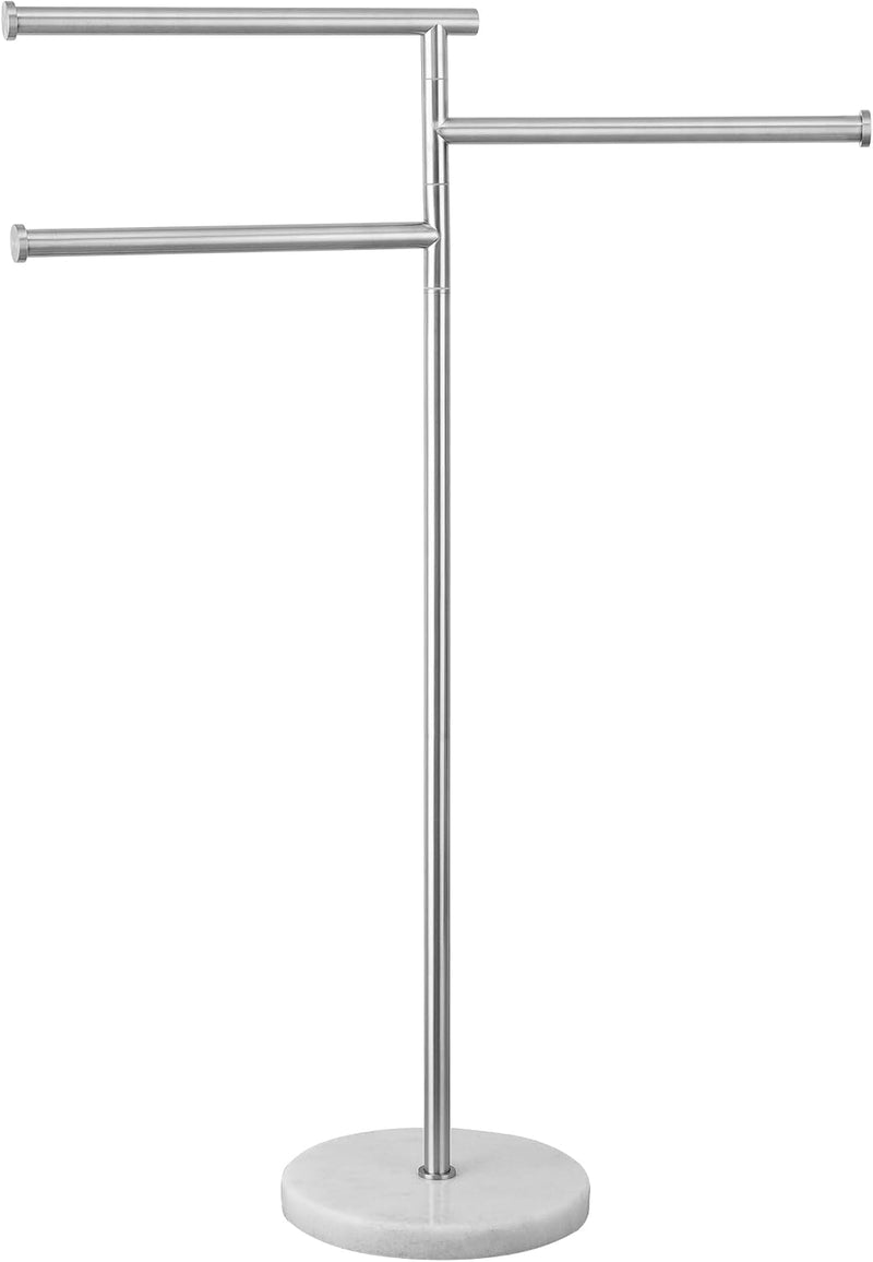 Free Standing Towel Holder Rail with Swivel Arms