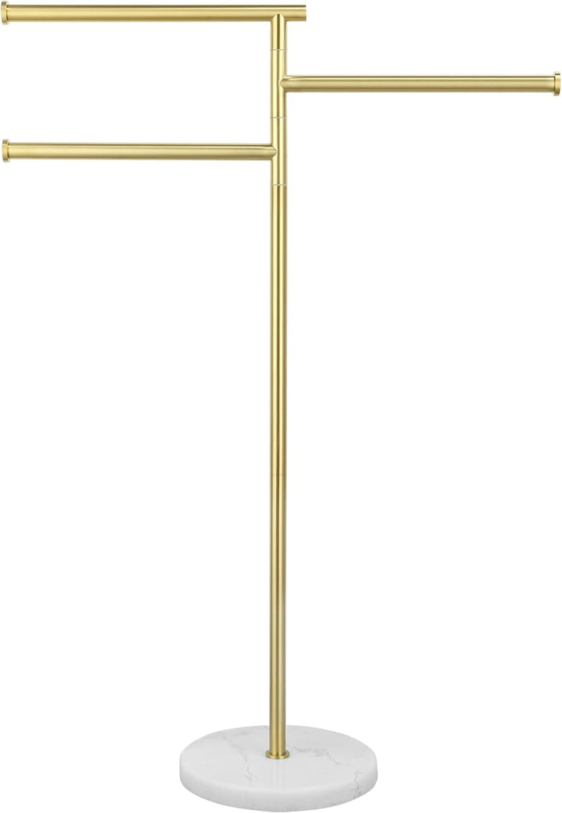 Free Standing Towel Holder Rail with Swivel Arms