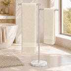 Free Standing Towel Holder Rail with Swivel Arms