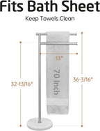 Free Standing Towel Holder Rail with Swivel Arms