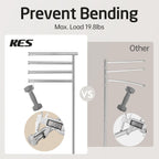 Free Standing Towel Holder Rail with Swivel Arms