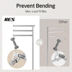 Free Standing Towel Holder Rail with Swivel Arms