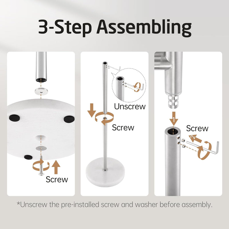 Free Standing Towel Holder Rail with Swivel Arms