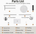 Free Standing Towel Holder Rail with Swivel Arms