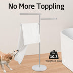 Free Standing Towel Holder Rail with Swivel Arms
