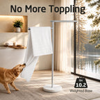 Free Standing Towel Holder Rail with Swivel Arms
