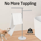 Free Standing Towel Holder Rail with Swivel Arms