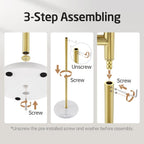 Free Standing Towel Holder Rail with Swivel Arms