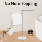 Free Standing Towel Holder Rail with Swivel Arms