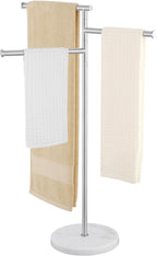 Free Standing Towel Holder Rail with Swivel Arms
