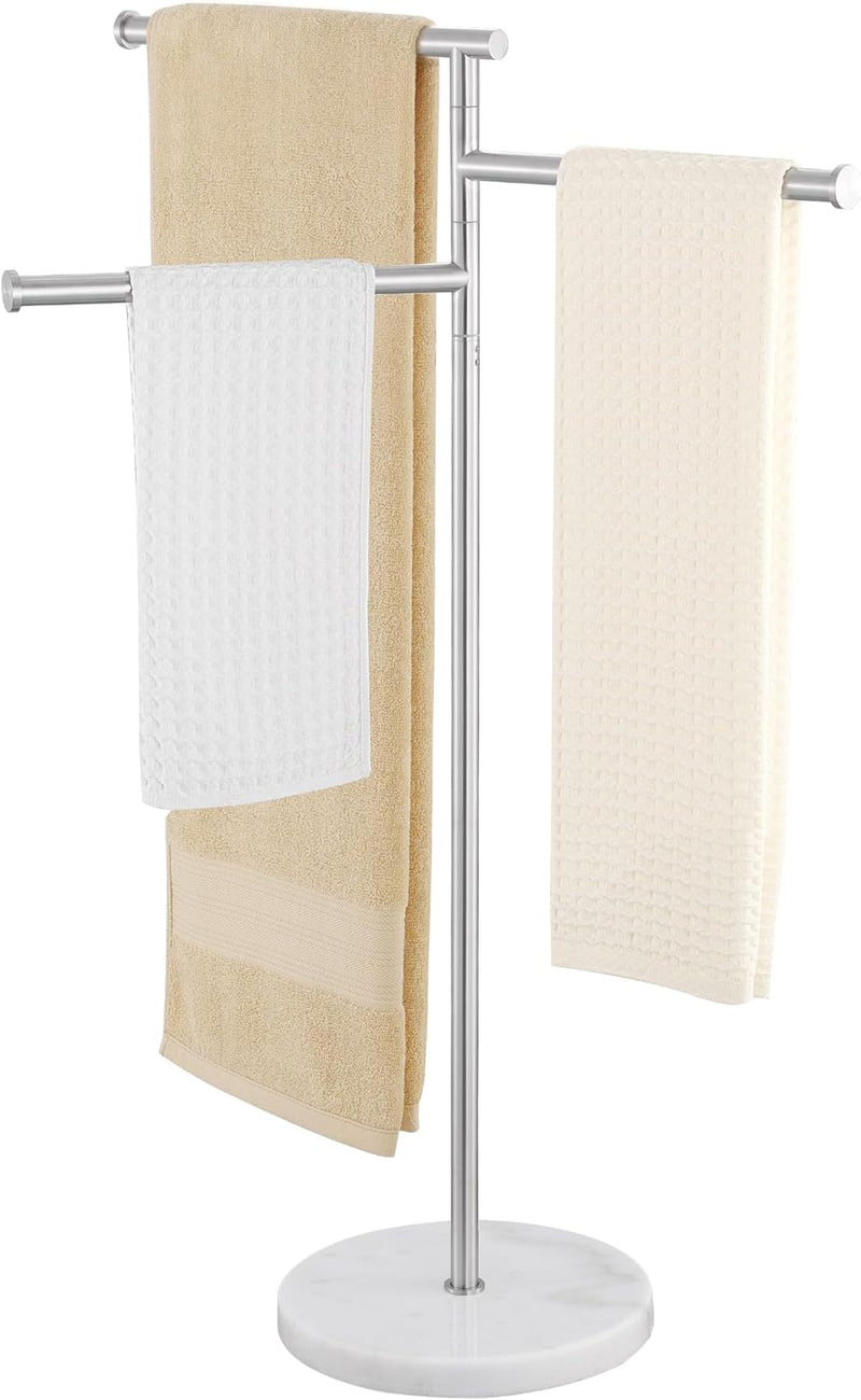 Free Standing Towel Holder Rail with Swivel Arms