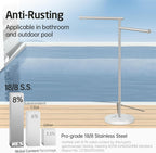 Free Standing Towel Holder Rail with Swivel Arms