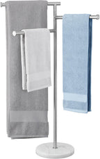 Free Standing Towel Holder Rail with Swivel Arms