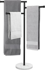 Free Standing Towel Holder Rail with Swivel Arms