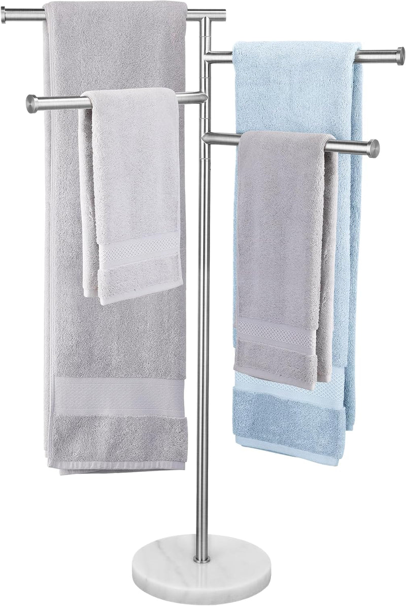 Free Standing Towel Holder Rail with Swivel Arms
