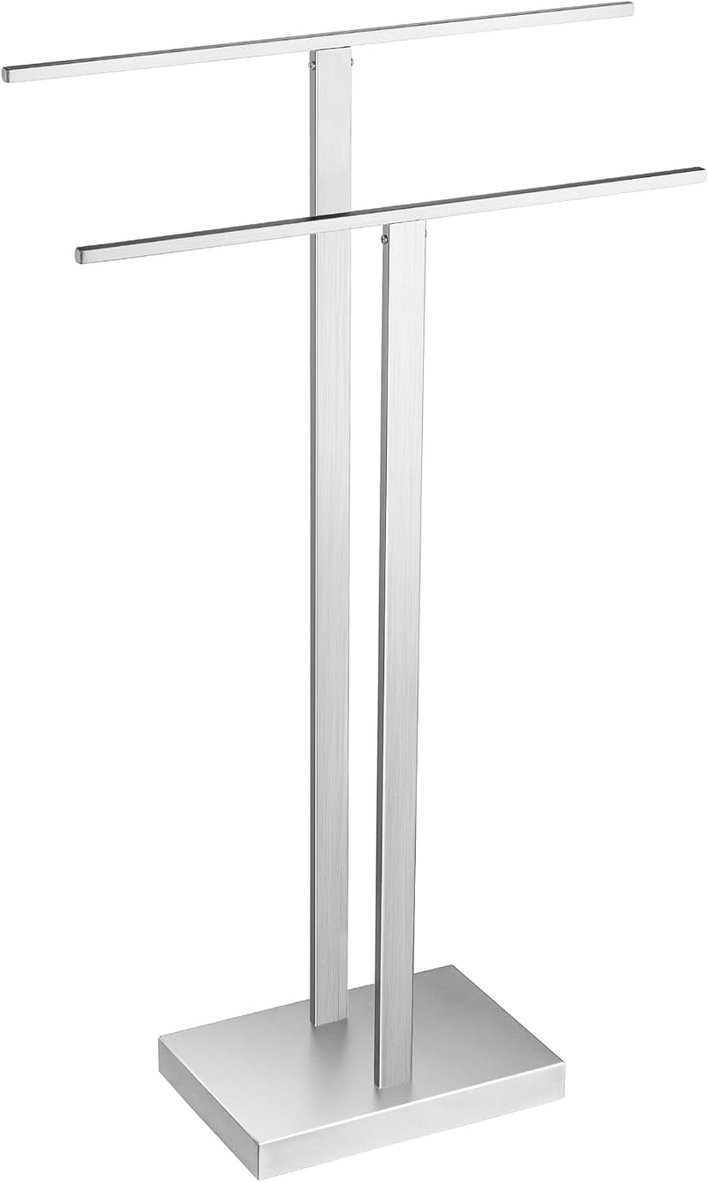 Free Standing Towel Rail 2-Tier Rack Stand